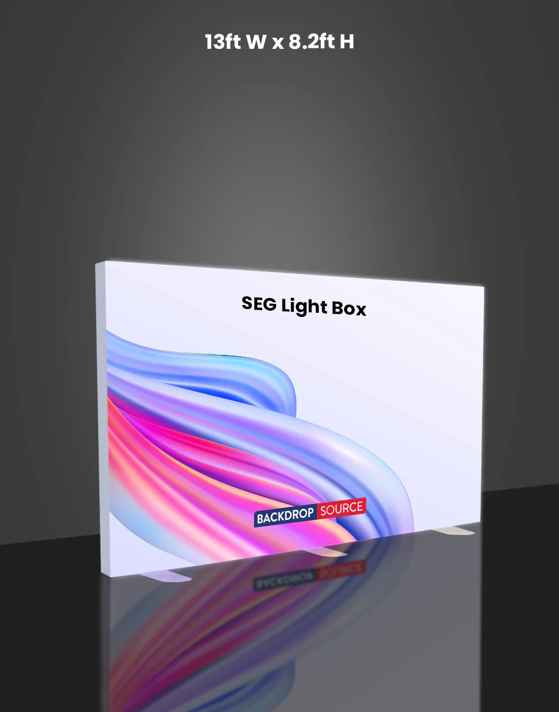 SEG Frameless Fabric LED Light Box Display- 13ft W x 8.2ft H
