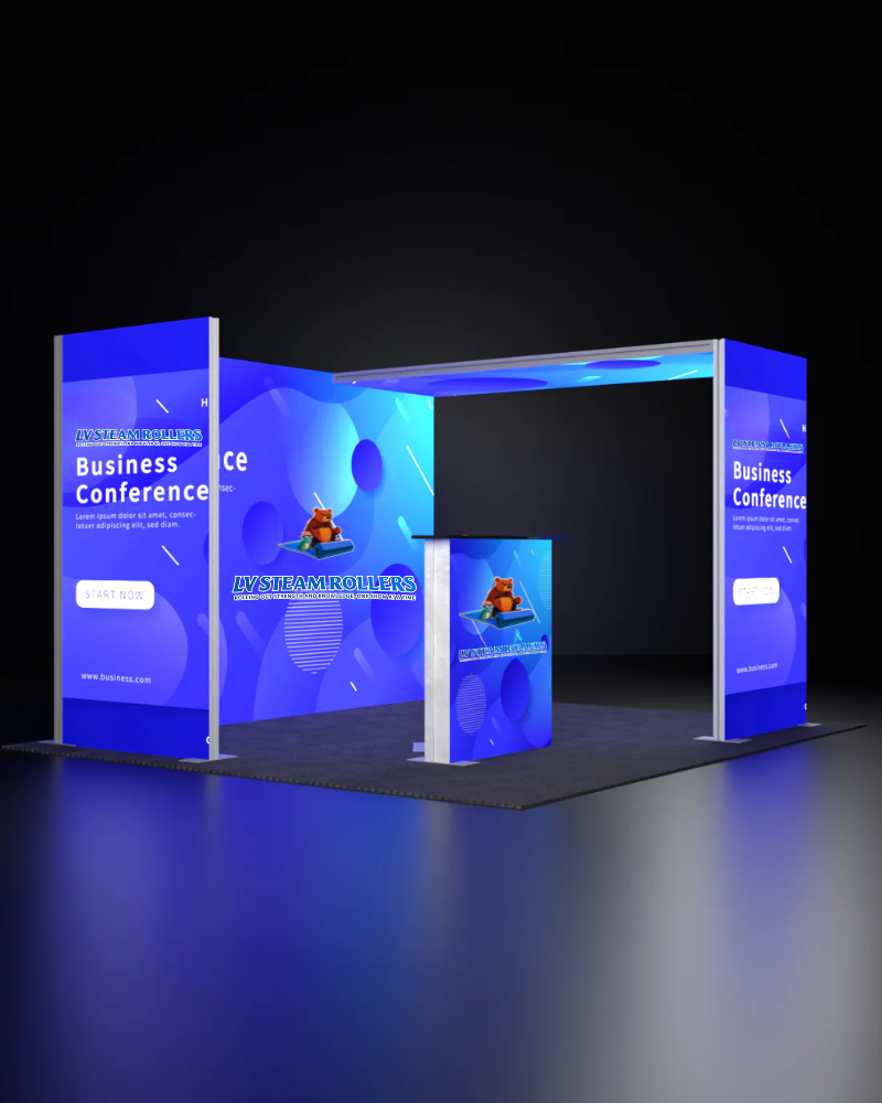 10ft SEG Modular Lightbox Display for Tradeshows - Model 3