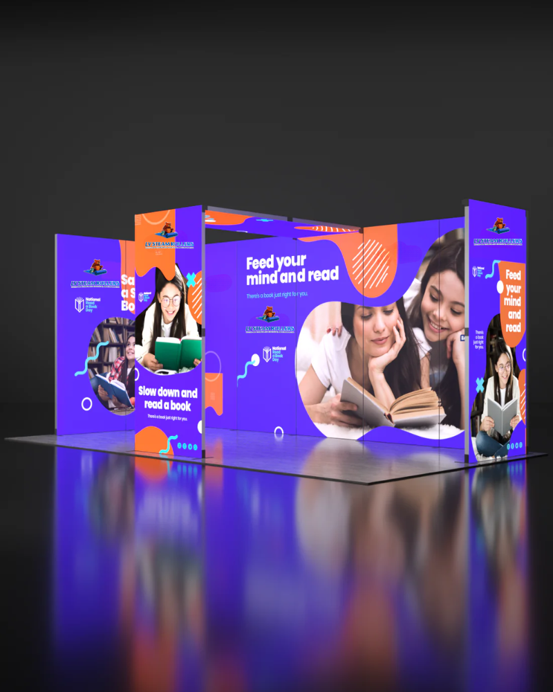Foldable SEG Backlit Exhibition Display - Model 14