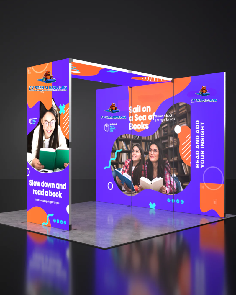 Foldable SEG Backlit Exhibition Display - Model 4