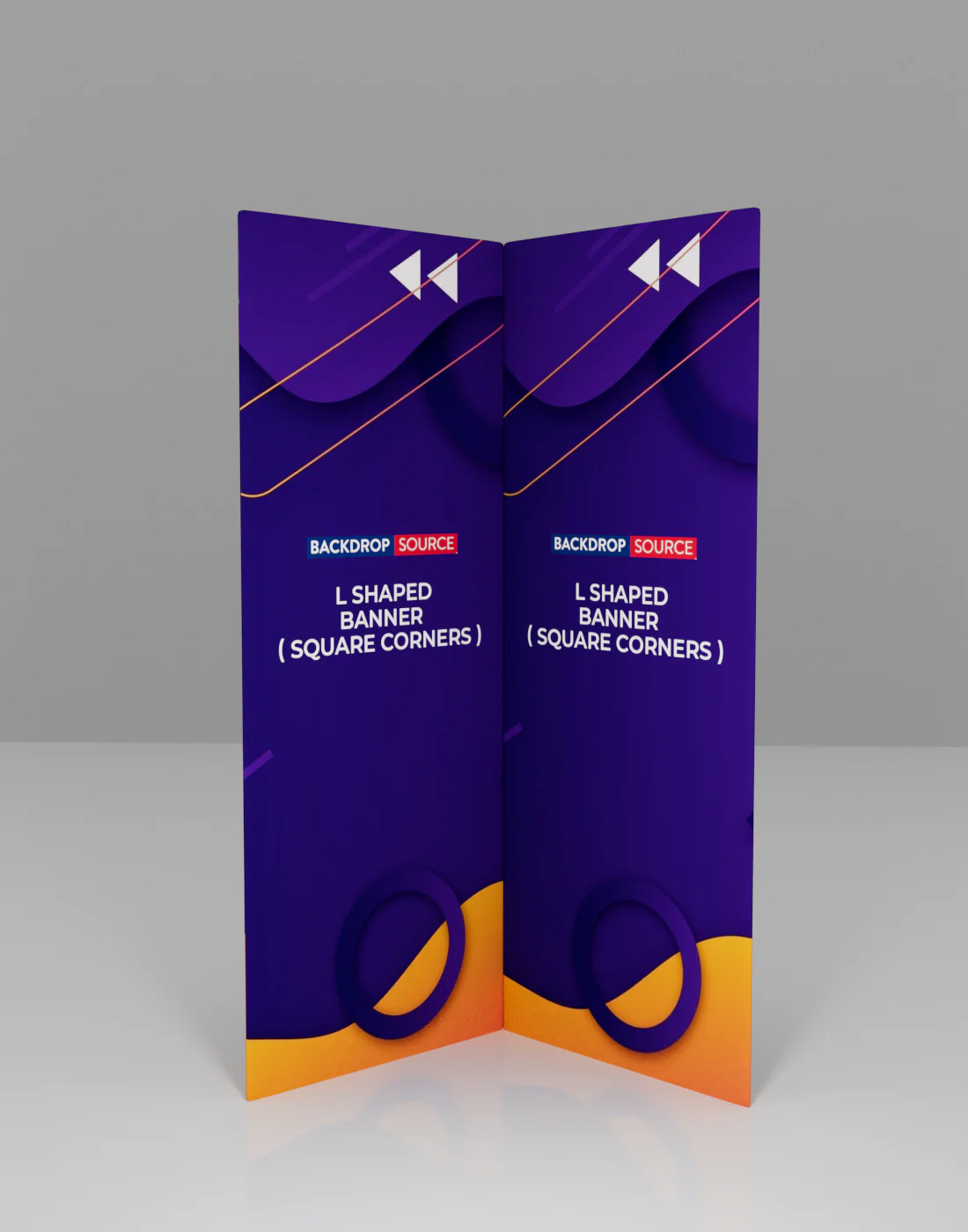 L Shaped Banner (Square Corners)