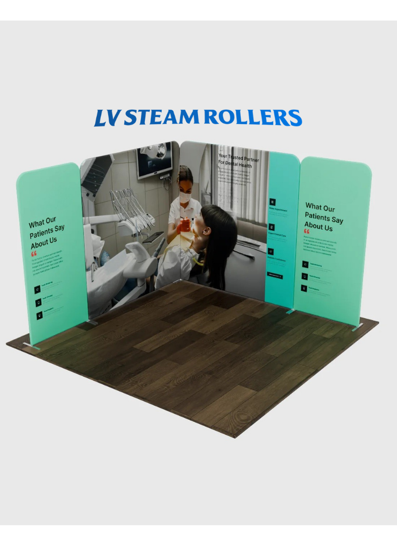 Magnetic Fabric Booth Display - Model 1 (10 x 10ft)