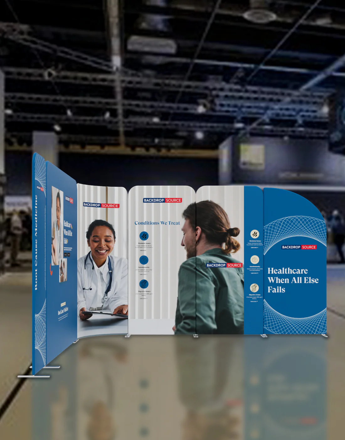 Magnetic Fabric Booth Display - Model 3 (10 x 10ft)