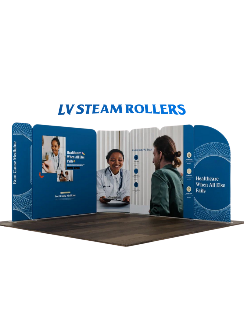 Magnetic Fabric Booth Display - Model 3 (10 x 10ft)