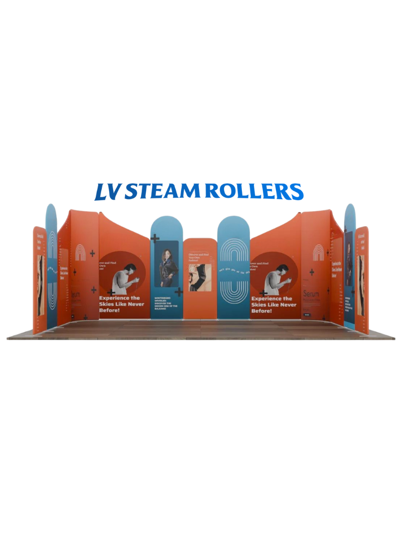 Magnetic Fabric Booth Display - Model 3 (20 x 20ft)